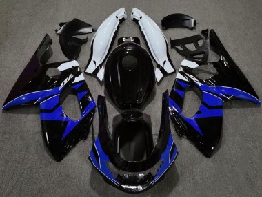 Carenados Moto Yamaha YZF600R Thundercat 1996-2007 - Negro Brillante Azul Blanco