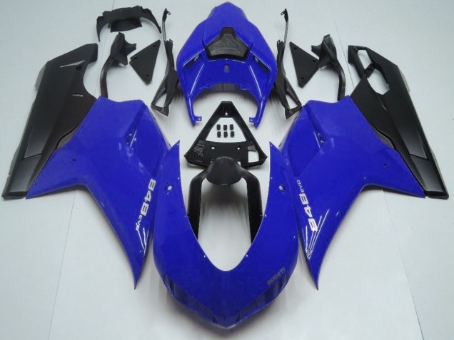 Carenados Moto Ducati 848 2007-2014 - Azul Negro Mate