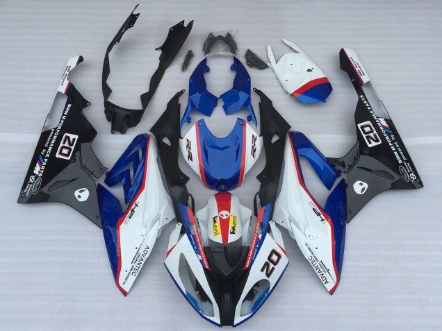 Carenados Moto BMW S1000RR 2017-2018 - Blanco Azul Rojo Negro Brillante OEM Estilo