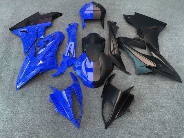 Carenados Moto BMW S1000RR 2015-2016 - Azul Negro Mate Dividir