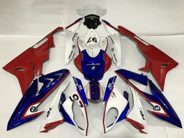 Carenados Moto BMW S1000RR 2015-2016 - Blanco Rojo Azul
