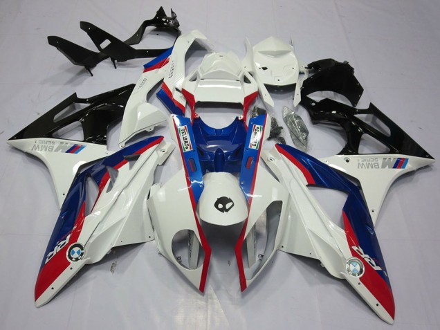 Kits Carenado Moto BMW S1000RR 2009-2014 - Blanco Rojo Azul Negro Brillante