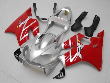Kits Carenados Moto Honda CBR600 F4i 2001-2003 - Plata Rojo