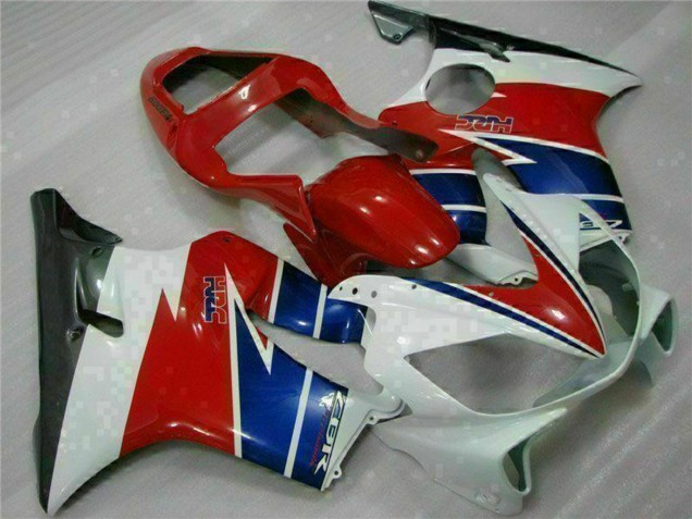 Carenado Moto Honda CBR600 F4i 2001-2003 - Blanco Rojo Azul Negro