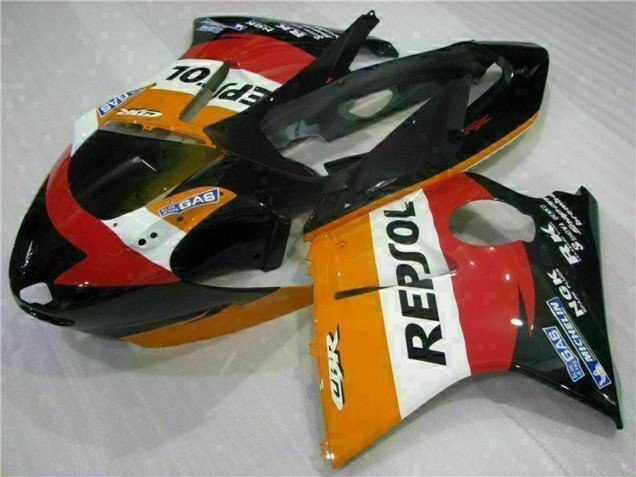 Carenado Moto Honda CBR1100XX Blackbird 1996-2007 - Naranja Blanco Rojo Negro Brillante Repsol