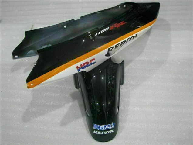 Carenado Moto Honda CBR1100XX Blackbird 1996-2007 - Naranja Blanco Rojo Negro Brillante Repsol