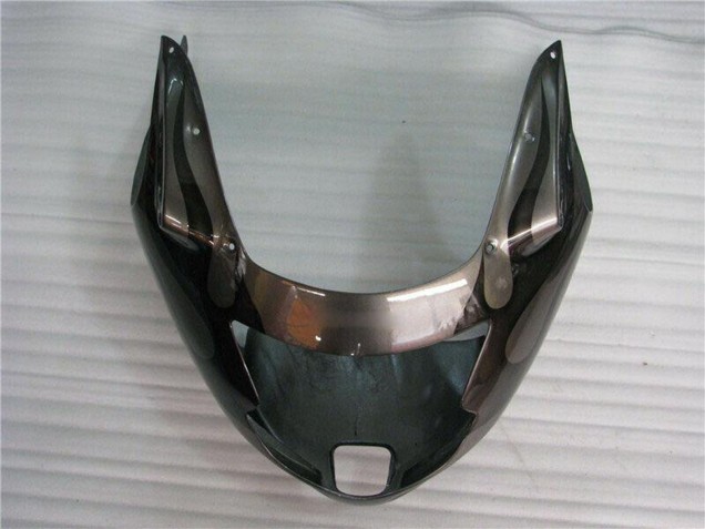 Carenados Moto Honda CBR1100XX Blackbird 1996-2007 - Negro Brillante Plata Llama