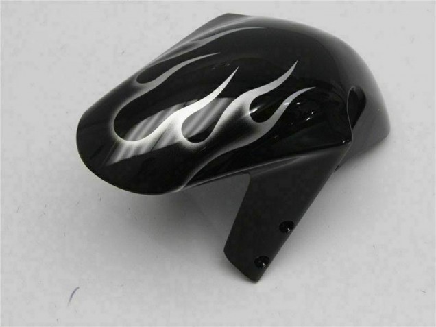 Carenados Moto Suzuki GSXR 600/750 2001-2003 - Negro Brillante Plata Llama
