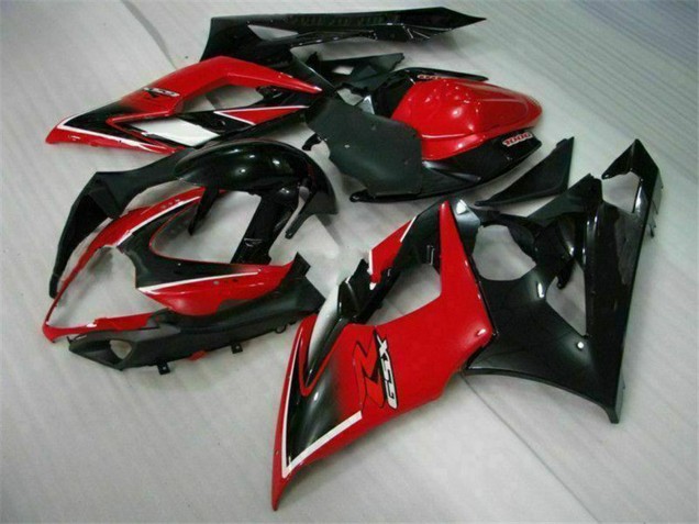 Carenados Moto Suzuki GSXR 1000 2005-2006 - Rojo Negro Brillante Negro Mate