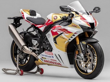 Carenado Moto Honda CBR1000RR-R 2020-2023 - Blanco Rojo Oro Motul