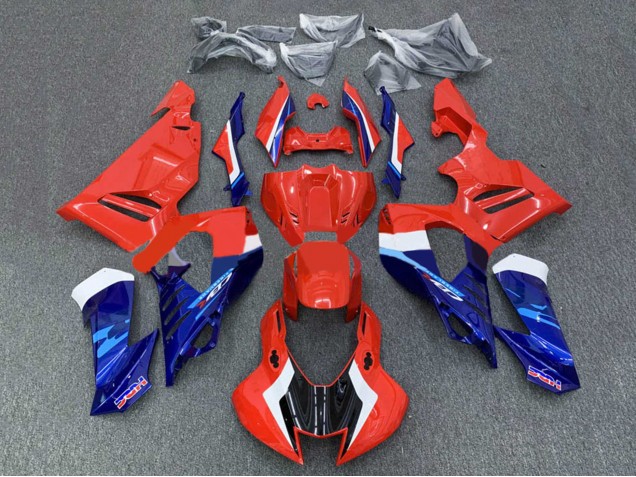 Kit Carenados Moto Honda CBR1000RR-R 2020-2023 - Blanco Rojo Azul HRC