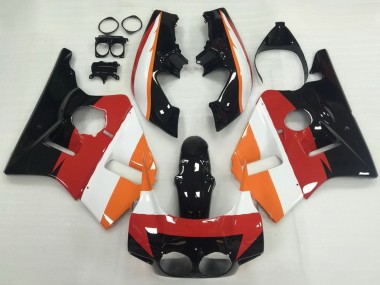 Carenados Moto Honda CBR400RR NC23 1987-1989 - Naranja Blanco Rojo Negro Brillante
