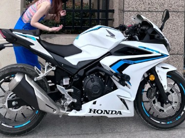 Carenados Moto Honda CBR400R 2022 - Blanco Azul