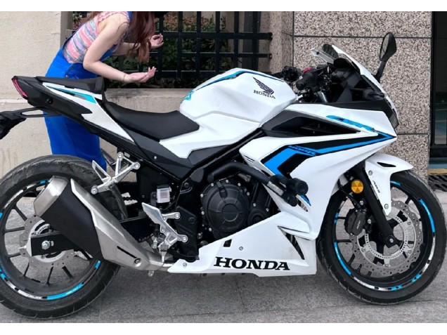 Carenados Moto Honda CBR400R 2022 - Blanco Azul