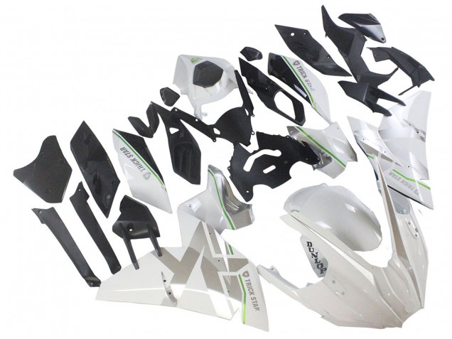Carenados Moto Kawasaki Ninja H2 2015-2022 - Blanco Plata Verde