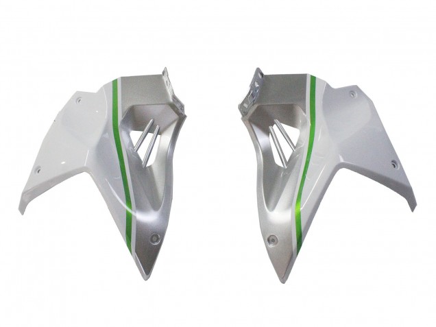 Carenados Moto Kawasaki Ninja H2 2015-2022 - Blanco Plata Verde