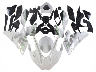 Carenados Moto Kawasaki Ninja H2 2015-2022 - Blanco Plata Verde