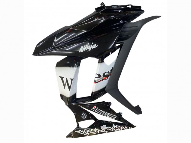 Carenados Moto Kawasaki Z1000SX 2010-2016 - Negro Brillante Oro Blanco Mobil West