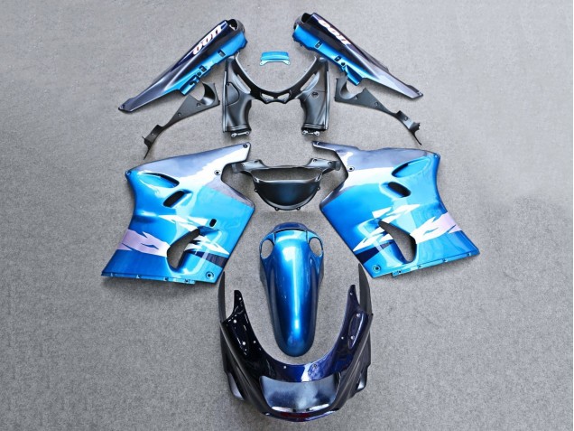 Carenados Moto Kawasaki ZZR1100 1993-2003 - Azul Brillante Gris