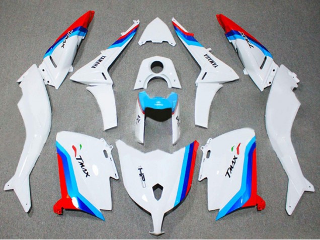 Carenados Moto Yamaha TMAX530 2012-2014 - Blanco Rojo Azul