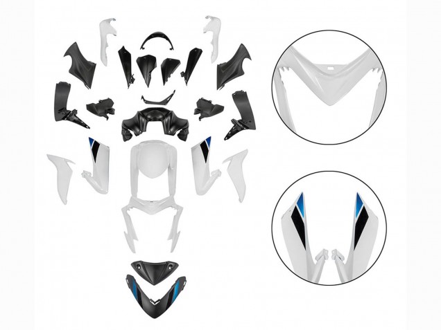 Carenados Moto Suzuki GSX-S 1000 2015-2020 - Negro Blanco