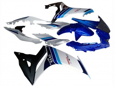 Carenados Moto Suzuki GSX250R 2017-2020 - Blanco Azul Negro Carrera