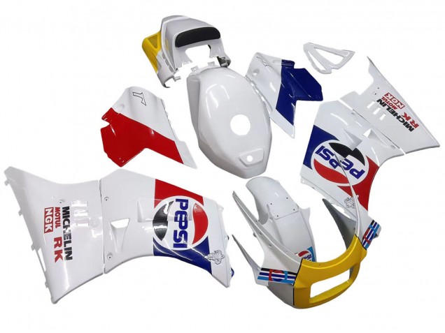 Carenados Moto Suzuki RG400 RG500 RG400/500 1984-1987 - Blanco Rojo Azul Amarillo Motul Michelin Pepsi