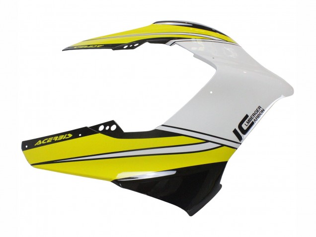 Carenados Moto Ducati Panigale V4 V4S 2020-2021 - Amarillo Blanco Negro Brillante