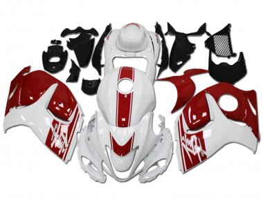 Carenados Moto Suzuki GSXR 1300 Hayabusa 2008-2020 - Blanco Rojo