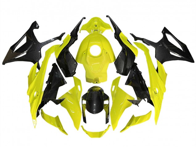 Carenados Moto BMW S1000RR 2023-2024 - Amarillo Negro FibraCarbono