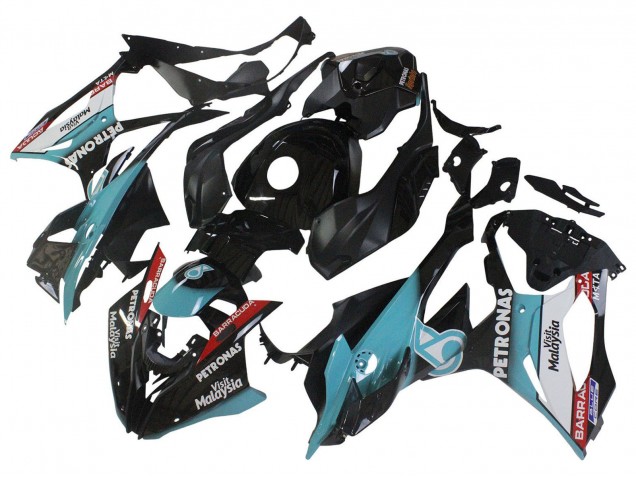 Carenados Moto BMW S1000RR 2023-2024 - Azul Claro Negro Mate Petronas