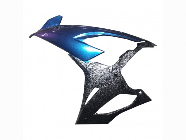 Carenados Moto BMW S1000RR 2019-2022 - Gradiente Azul Púrpura Falsificado FibraCarbono
