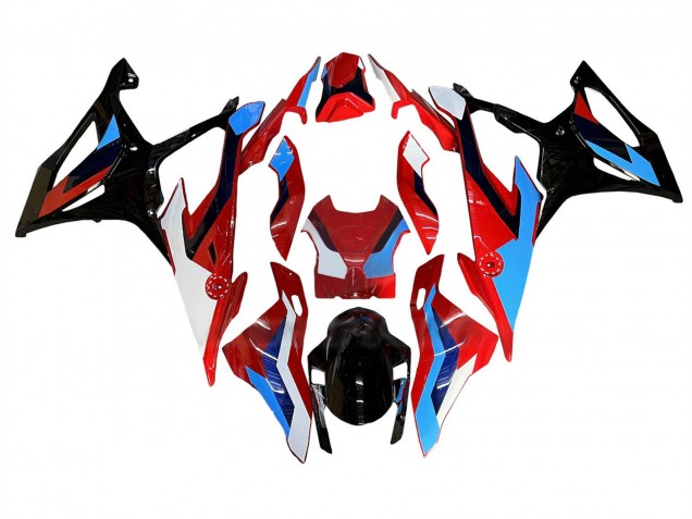 Carenado Moto BMW S1000RR 2019-2022 - Negro Rojo Azul Blanco