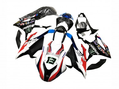 Carenados Moto BMW S1000RR 2019-2022 - Negro Blanco Rojo 13
