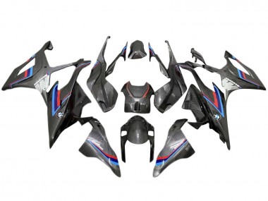 Carenado Moto BMW S1000RR 2019-2022 - Negro Azul Rojo FibraCarbono