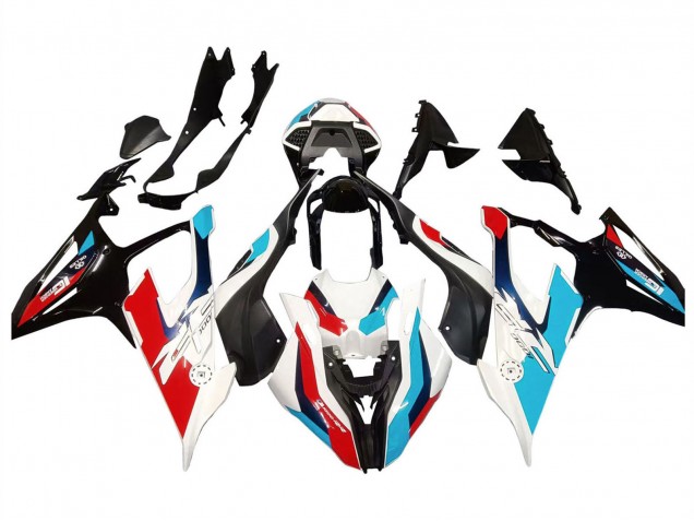 Carenado Moto BMW S1000RR 2019-2022 - Negro Blanco Azul Rojo