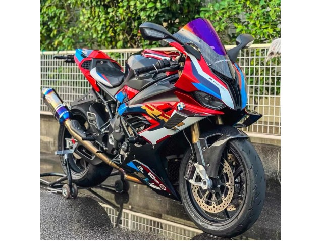 Carenado Moto BMW S1000RR 2019-2022 - Blanco Azul Rojo Negro