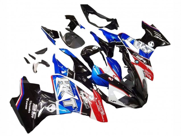 Kits Carenados Moto BMW S1000RR 2017-2018 - Blanco Azul Rojo Negro Brillante