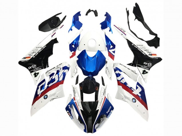 Carenados Moto BMW S1000RR 2017-2018 - Blanco Azul Rojo Negro Brillante Tyco