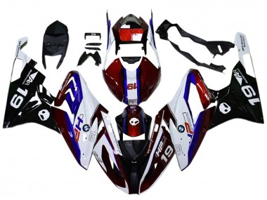 Carenados Moto BMW S1000RR 2017-2018 - Blanco Rojo Azul Negro