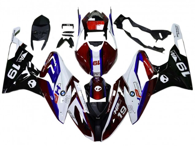 Carenados Moto BMW S1000RR 2017-2018 - Blanco Rojo Azul Negro