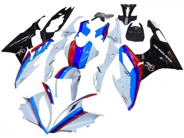 Kits Carenado Moto BMW S1000RR 2015-2016 - Blanco Rojo Azul Negro Brillante