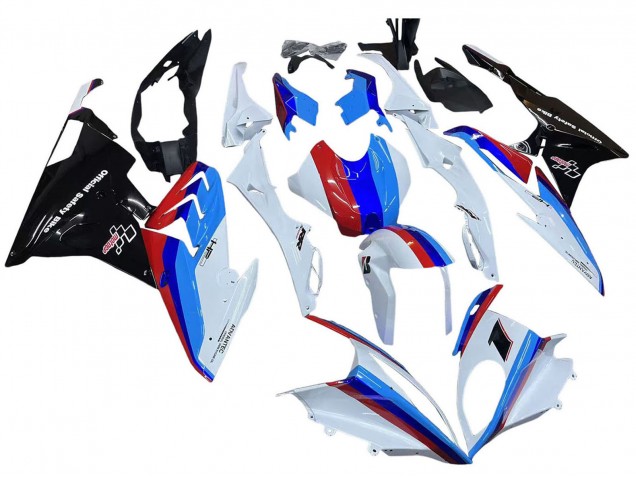 Kits Carenado Moto BMW S1000RR 2015-2016 - Blanco Rojo Azul Negro Brillante