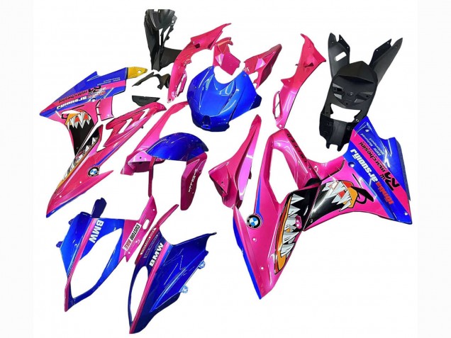 Carenados Moto BMW S1000RR 2015-2016 - Rosa Azul Tiburón
