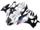 Carenados Moto BMW S1000RR 2009-2014 - Blanco Rojo Azul Negro Brillante HP Becker Carbon