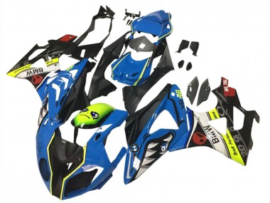 Carenados Moto BMW S1000RR 2009-2014 - Azul Amarillo Rojo Negro Tiburón VR 46