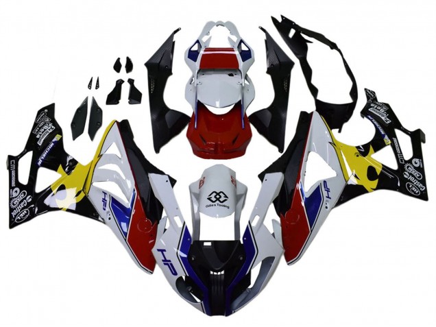 Carenados Moto BMW S1000RR 2009-2014 - Blanco Rojo Amarillo Negro Castrol