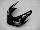 Carenados Moto Kawasaki ZX6R 2005-2006 - Negro Brillante Blanco West