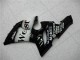 Carenados Moto Kawasaki ZX6R 2005-2006 - Negro Brillante Blanco West