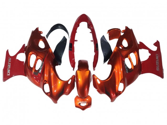 Carenados Moto Suzuki GSX600F/GSX750F 2004-2006 - Burnt Naranja Blanco Logo